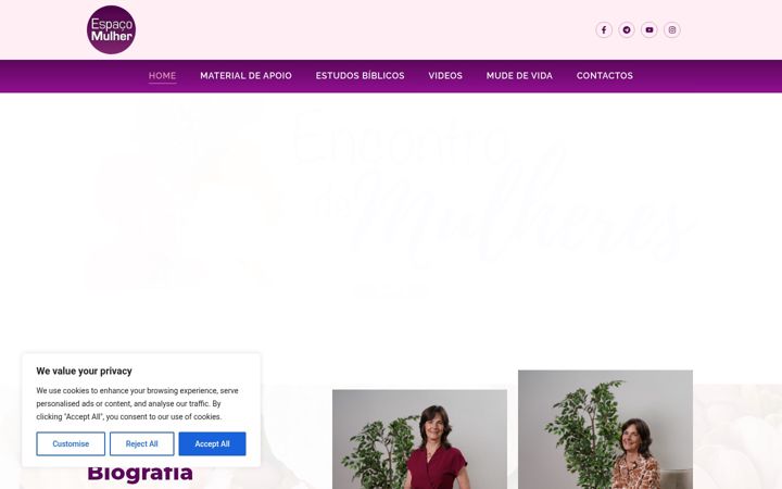 Screenshot van espacomulher.eu