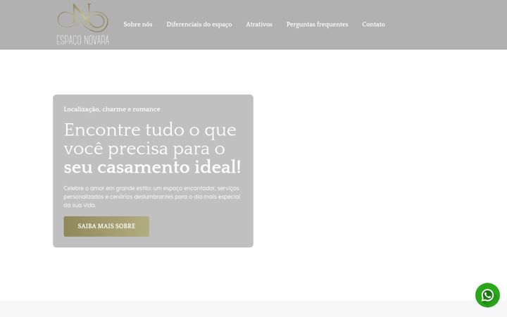 Екранна снимка на espaconovara.com.br