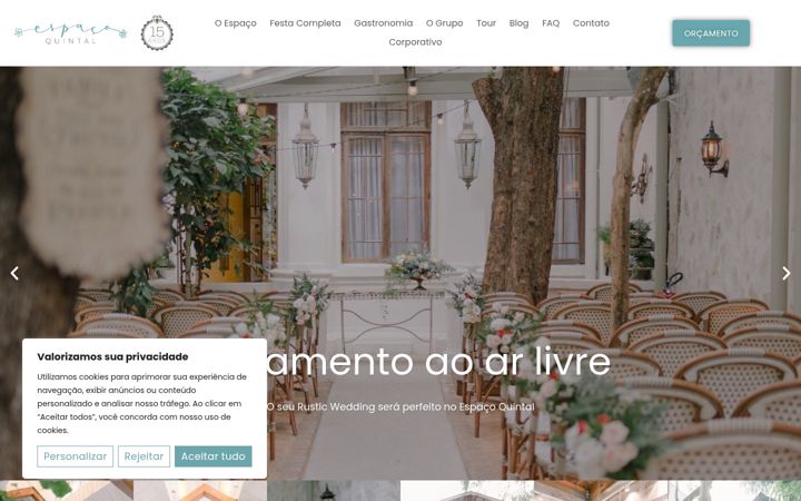 Екранна снимка на espacoquintal.com.br