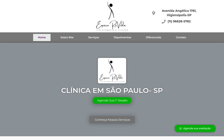Екранна снимка на espacorevida.com.br