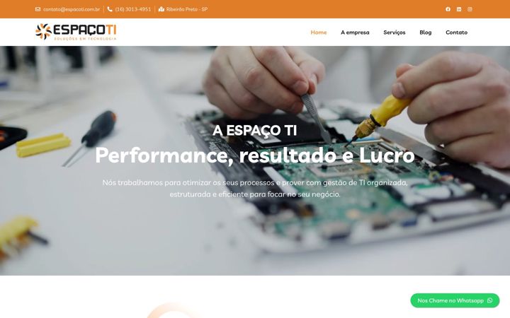 Ekrānuzņēmums no espacoti.com.br