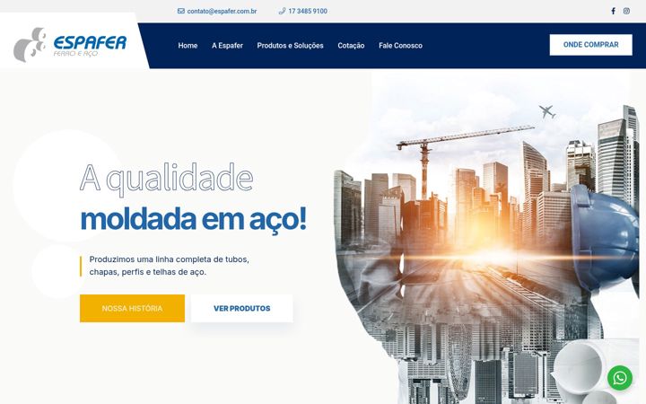Екранна снимка на espafer.com.br