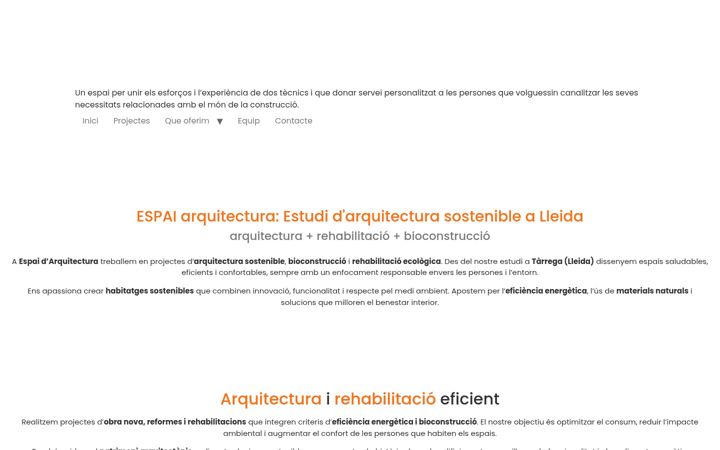 Snímek obrazovky espaiarquitectura.net