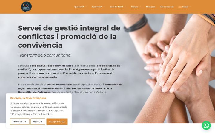 Screenshot of espaiconeix.org
