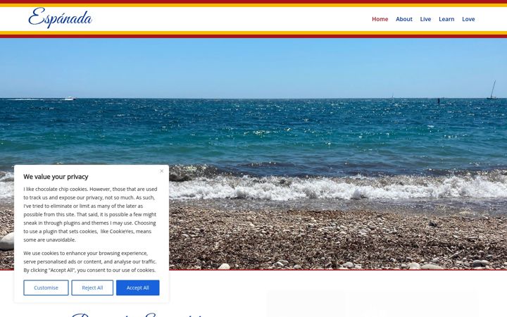 Screenshot of espanada.ca