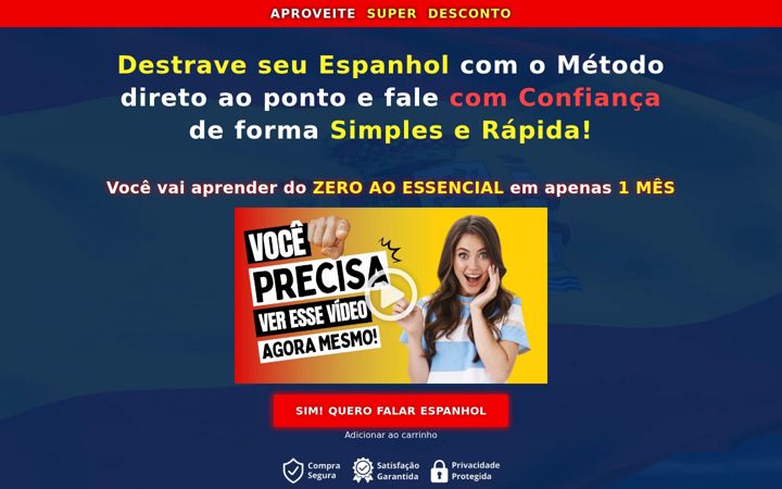 Екранна снимка на espanholsimples.com.br