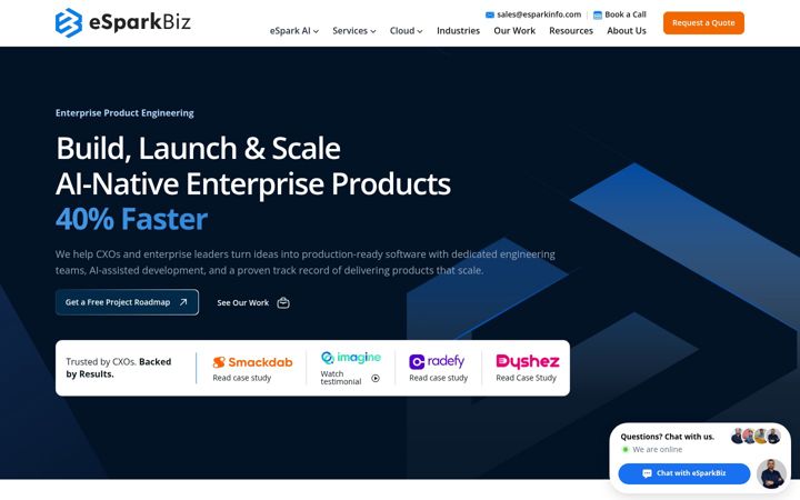 Screenshot of esparkinfo.com