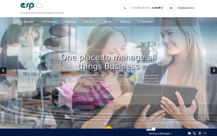 Screenshot von espcloud.co
