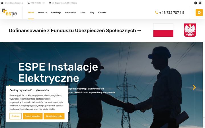 Snímek obrazovky espe.net.pl
