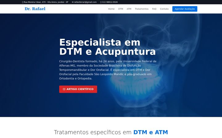 Екранна снимка на especialistadtm.com.br