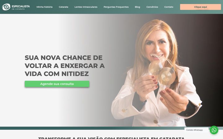 Екранна снимка на especialistaemcatarata.com.br