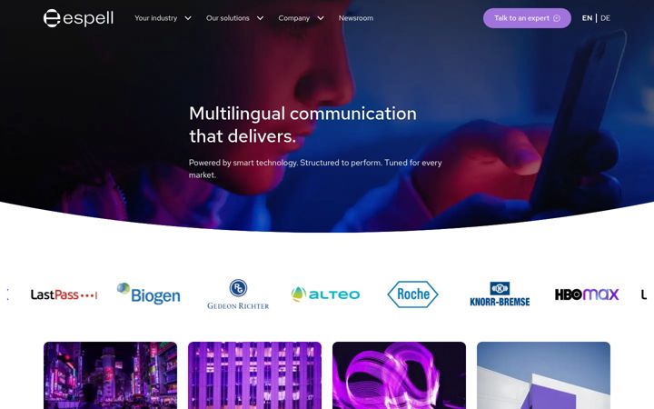 Screenshot of espell.com