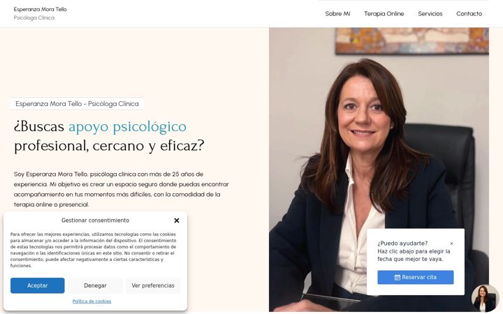 Screenshot ta' esperanzamorapsicologia.es