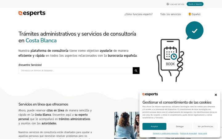Screenshot ta' esperts.es