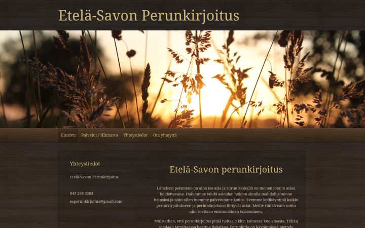 Екранна снимка на esperunkirjoitus.fi