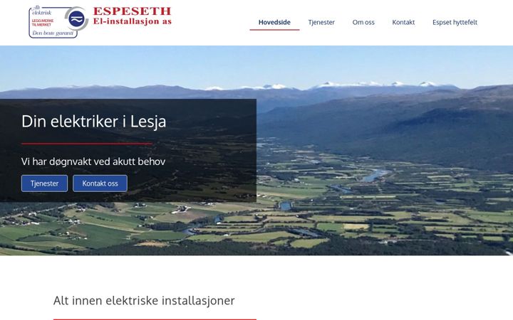 Screenshot of espeseth.no