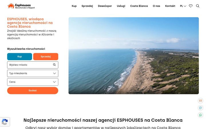 Snímek obrazovky esphouses.pl