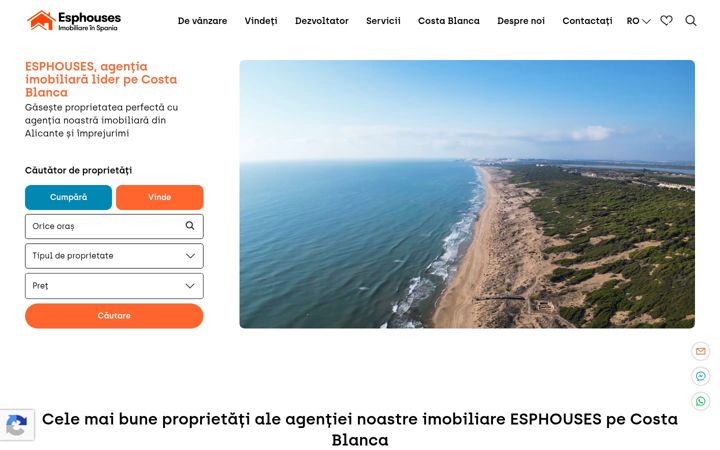 Captura de ecrã de esphouses.ro