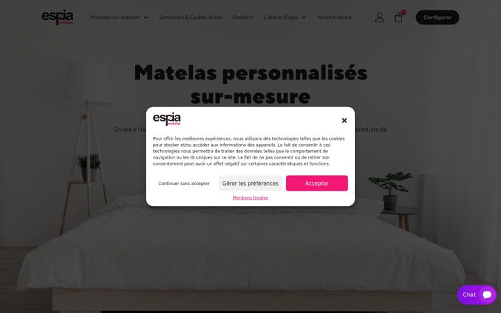 Screenshot di espia-matelas.fr