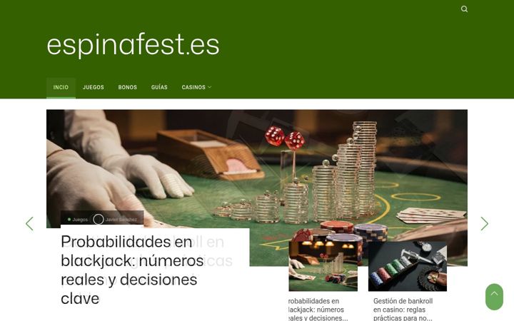 Screenshot ta' espinafest.es
