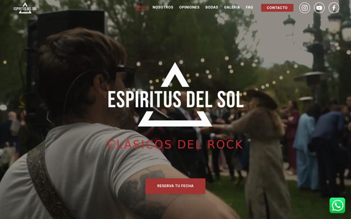 Screenshot of espiritusdelsol.com