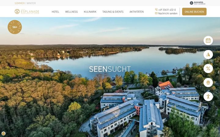 Képernyőkép: esplanade-resort.de
