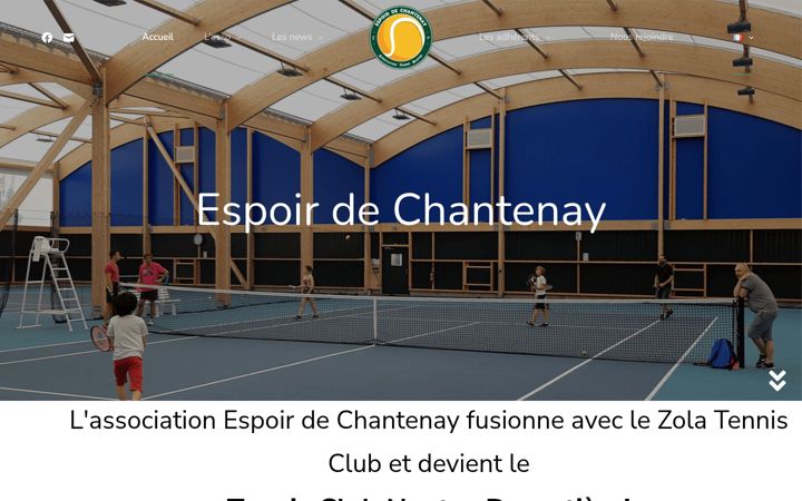 Screenshot di espoirdechantenay.fr