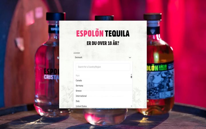 Captură de ecran a espolontequila.com