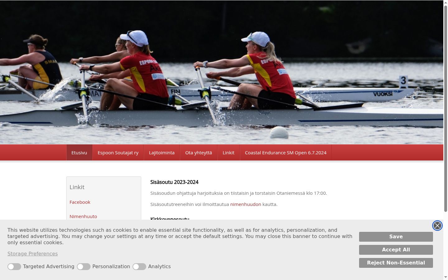Screenshot tal-banner tal-kunsens muri qabel kwalunkwe interazzjoni