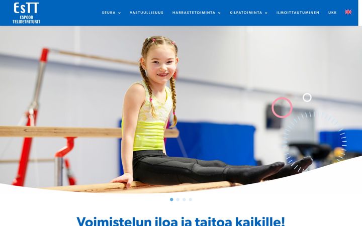 Екранна снимка на espoontelinetaiturit.fi