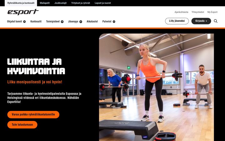 Екранна снимка на esport.fi