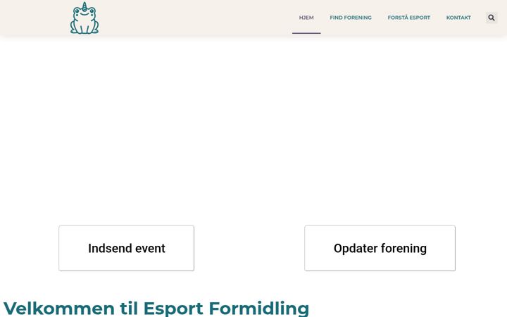 Zrzut ekranu esportformidling.dk