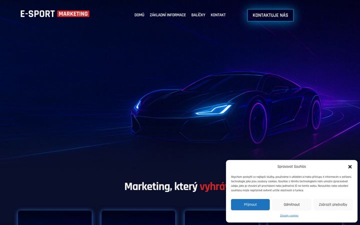 Snímek obrazovky esportmarketing.cz
