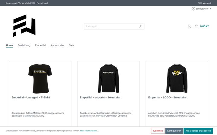 Skjámynd af esports-wear.de