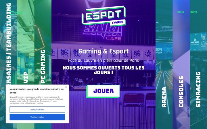 Skjámynd af espot.fr