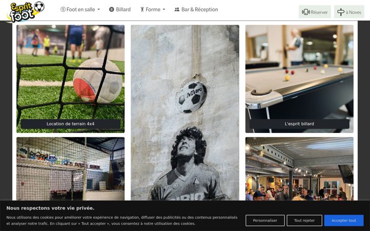 Skjámynd af esprit-foot.fr