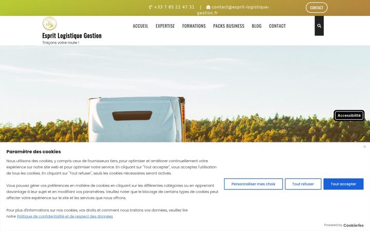 Skærmbillede af esprit-logistique-gestion.fr