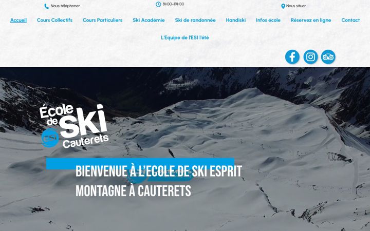 Snimka zaslona za esprit-montagne.org