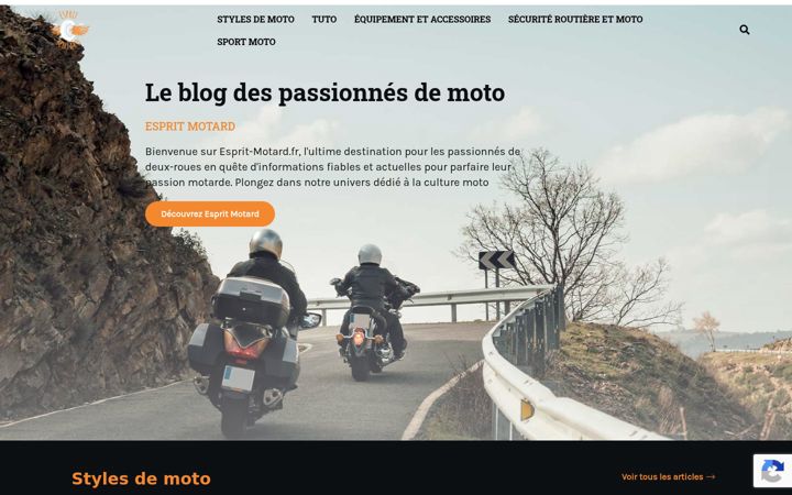 Skærmbillede af esprit-motard.fr