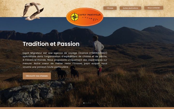 Snímek obrazovky espritmigrateur.fr