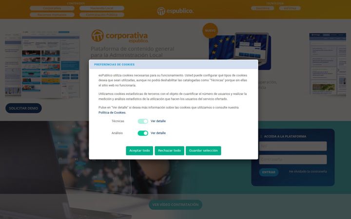 Screenshot of espublico.com
