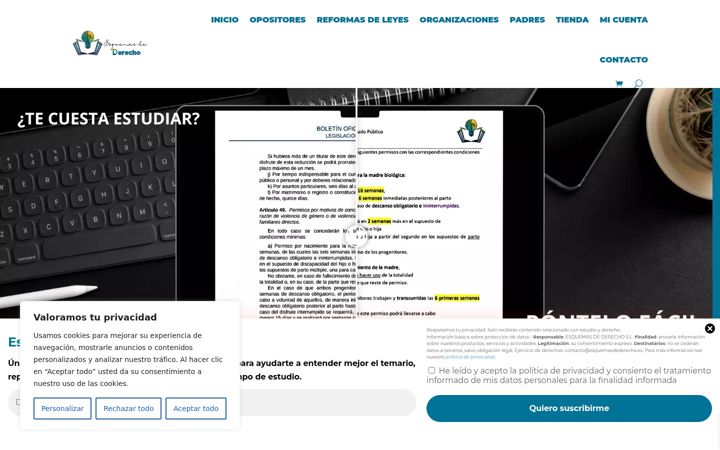 Screenshot ta' esquemasdederecho.es