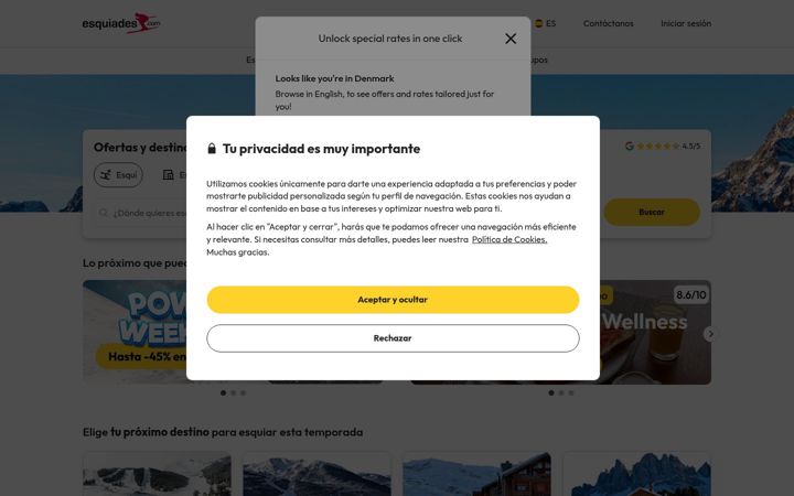 Screenshot of esquiades.com