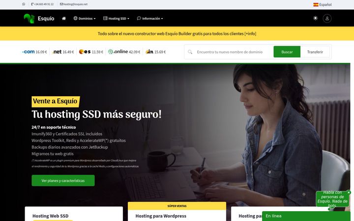 Екранна снимка на esquio.net