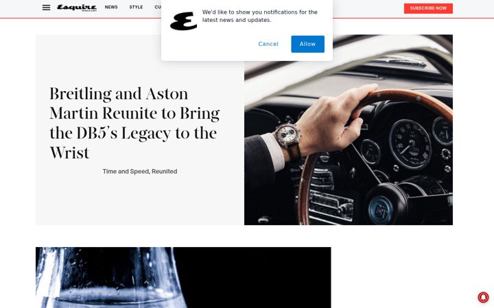 Screenshot ta' esquireme.com