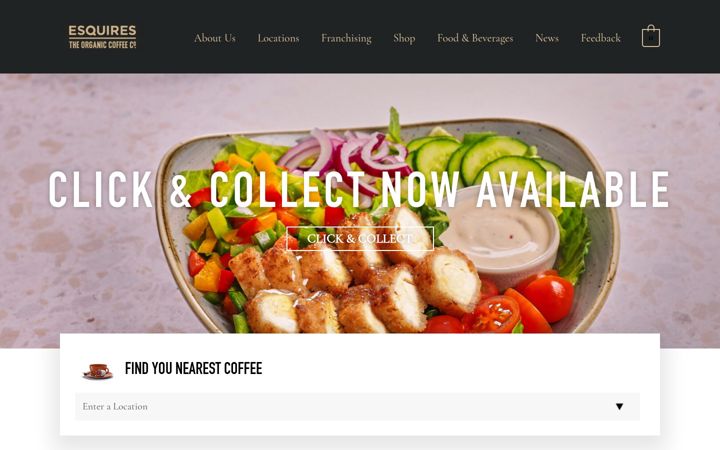 Skærmbillede af esquirescoffee.ie
