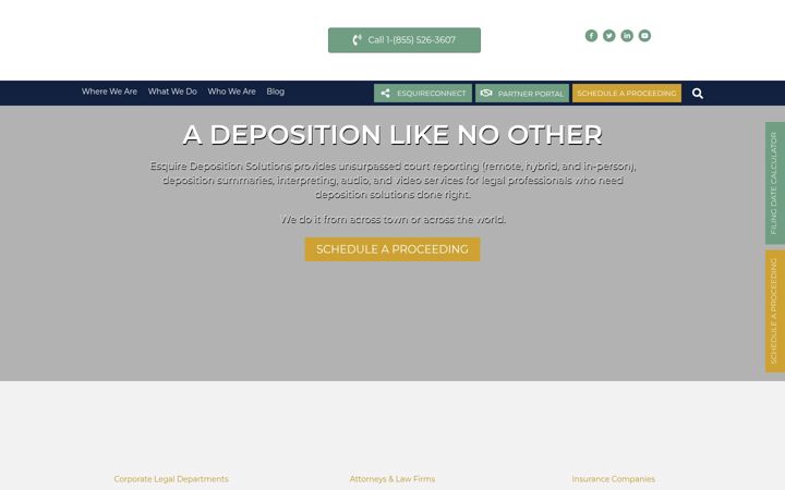 Screenshot von esquiresolutions.com