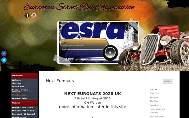 Екранна снимка на esra-rod.eu