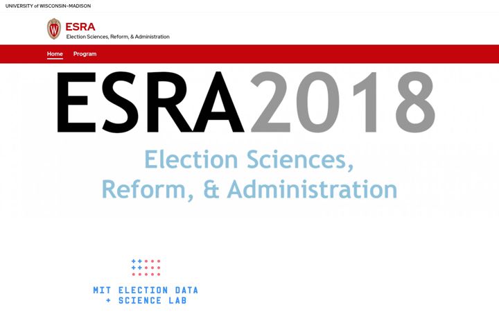 Screenshot of esra.wisc.edu