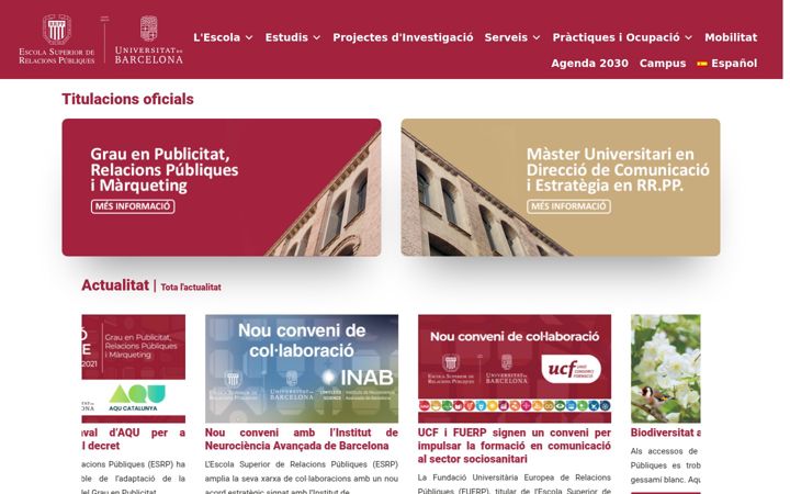 Екранна снимка на esrp.net
